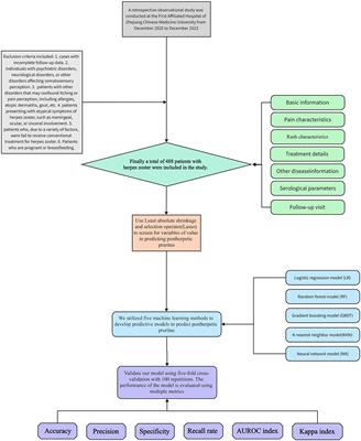 Construction of a disease risk prediction model for postherpetic pruritus by machine learning